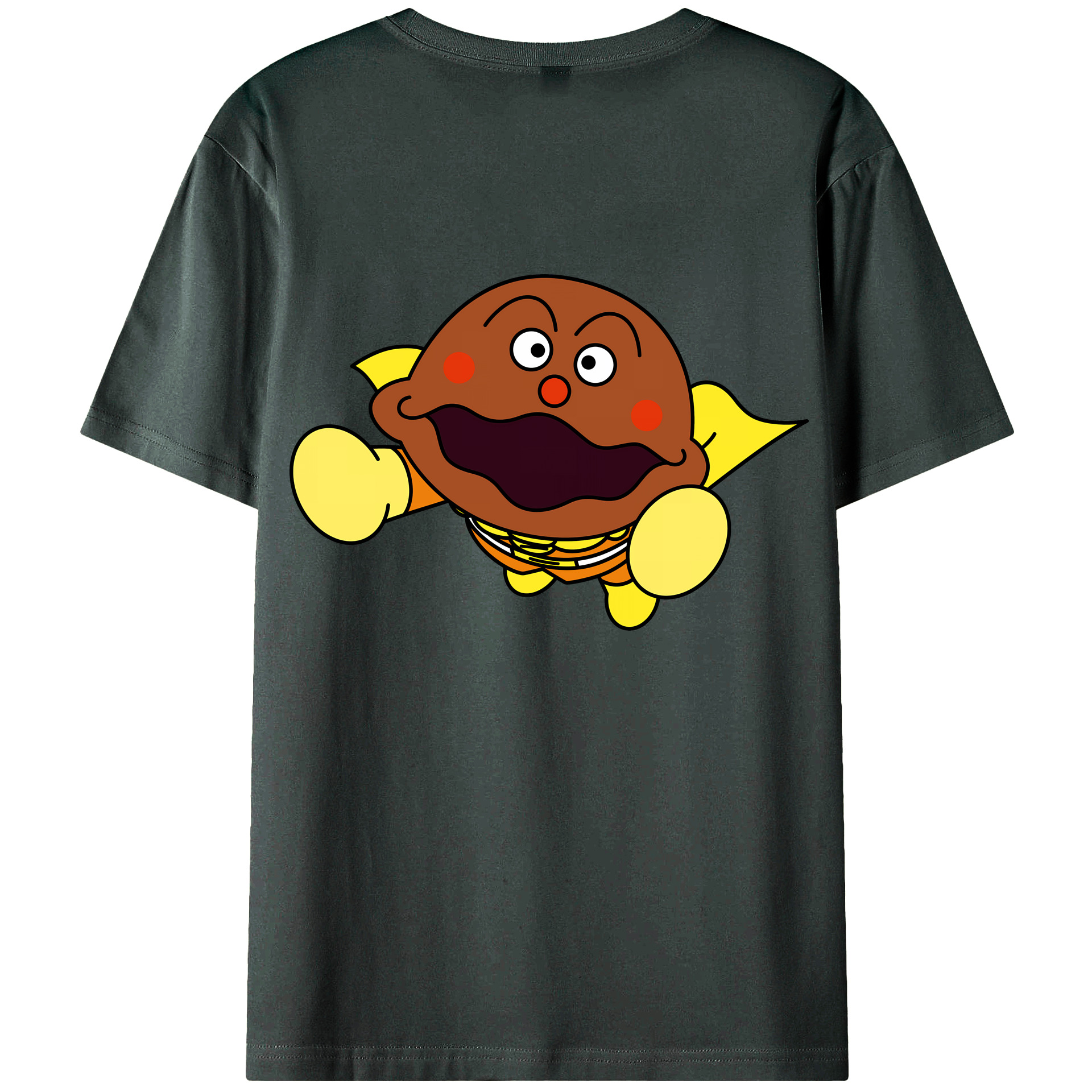 （画像用） アンパンマン Anpanman 綿100％ メンズ半袖Tシャツ（バックプリント） 通気性